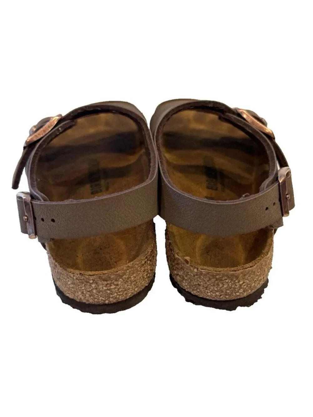 Birkenstock Roma Mocha Kids Unisex Backstrap Sandals Slip Ons Box Size US 11